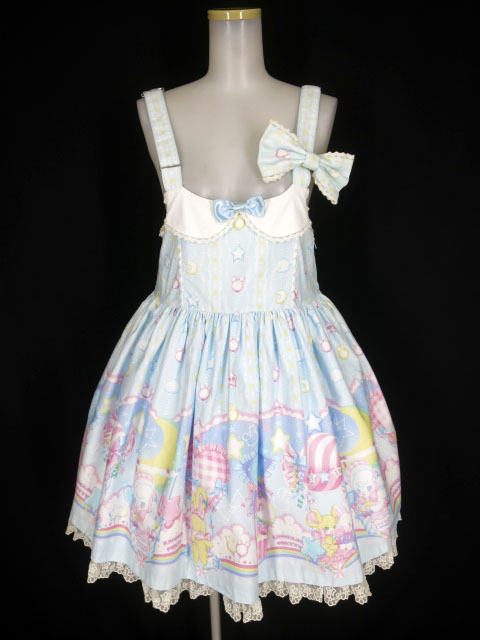 Angelic Pretty / Cotton Candy Shop サロペット＋バレッタ セット ...