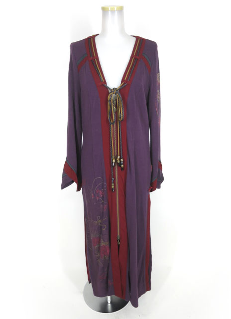 OZZ ONESTE チャイナロングニットカーディガン