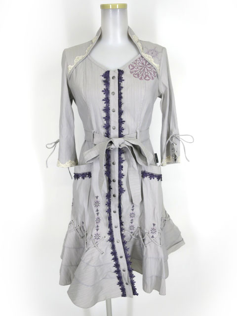 OZZ ONESTE 七分袖コートワンピース