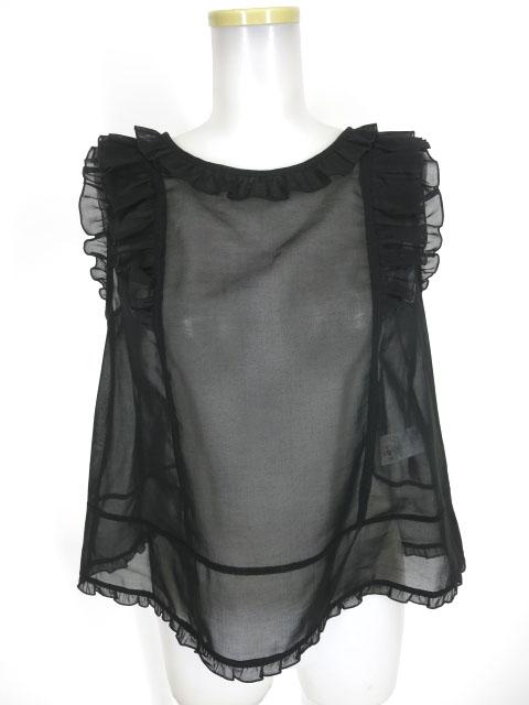 Bilitis dix-sept ans シースルーノースリーブカットソー