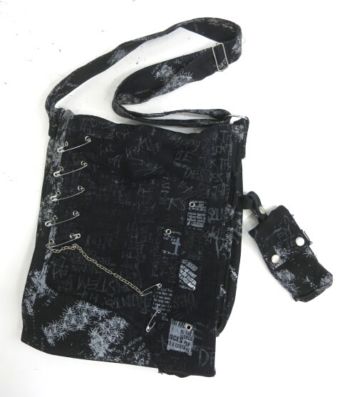 HN+nois 蜘蛛プリントショルダーバッグ