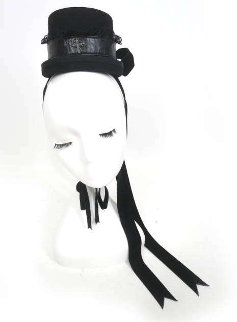 BPN ベロアリボン付きミニハット