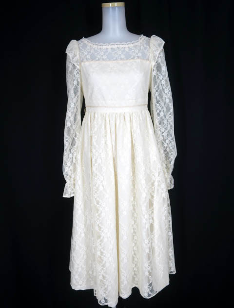 Victorian maiden ローズレースフリルロングドレス