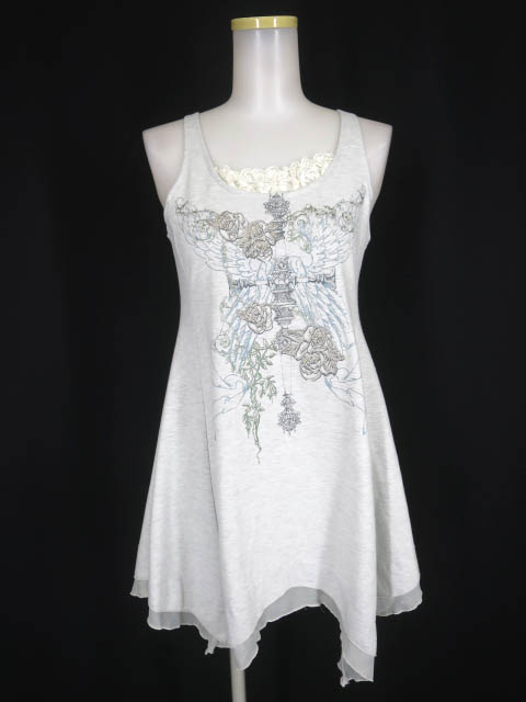 Rozen Kavalier ローズ刺繍入りノースリーブチュニック