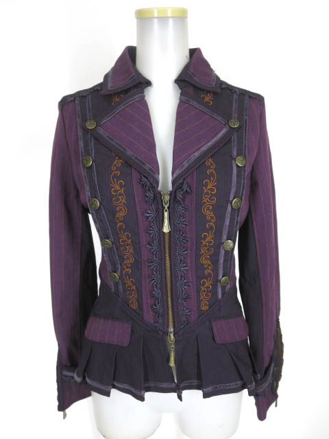 OZZ ONESTE ストライプナポレオンジャケット