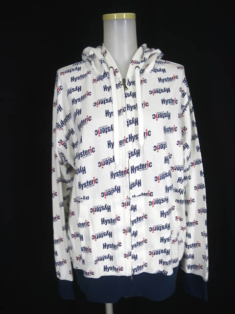 HYSTERIC GLAMOUR SLANTED LOGO総柄 パーカー