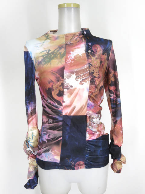 Ozz On 龍和柄長袖カットソー