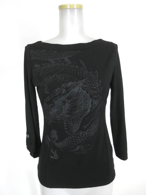 Ozz Croce 龍プリント長袖カットソー