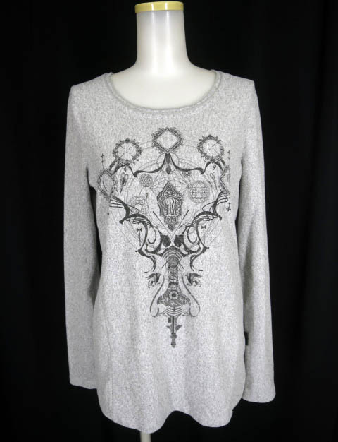 ozz conte 魔法陣プリント長袖ニットプルオーバー