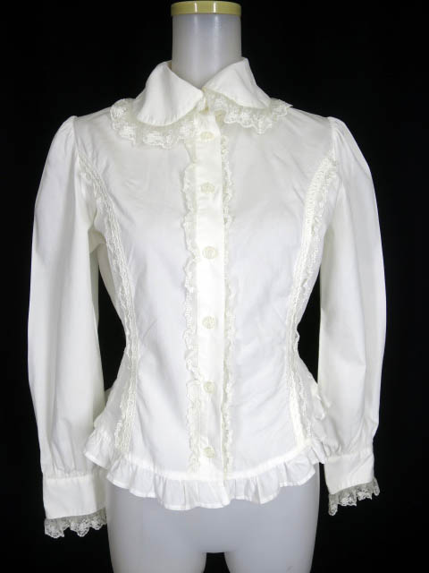 Innocent World チュールレースプレーンブラウス