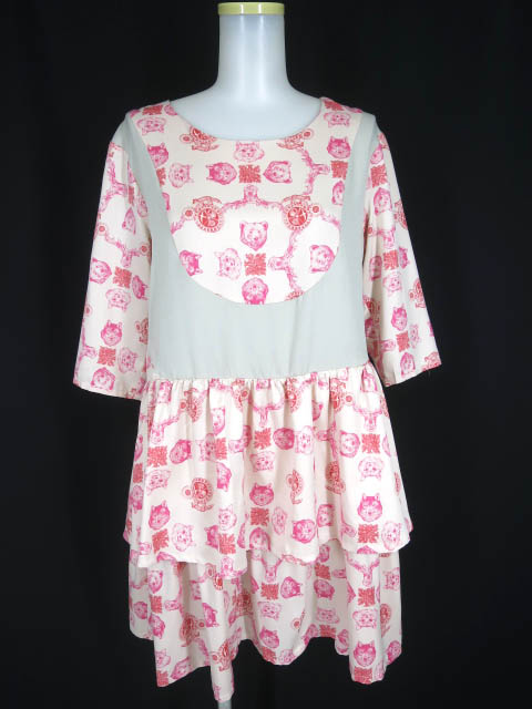 MELANTRICK HEMLIGHET × ヒグチユウコ antique wall paper ワンピース