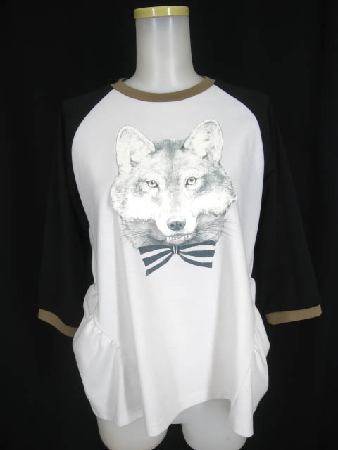 MELANTRICK HEMLIGHET × ヒグチユウコ 狼の仮面をかぶった猫 カットソー