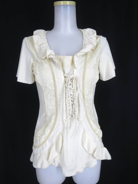 OZZ ONESTE 編み上げ付き半袖カットソー