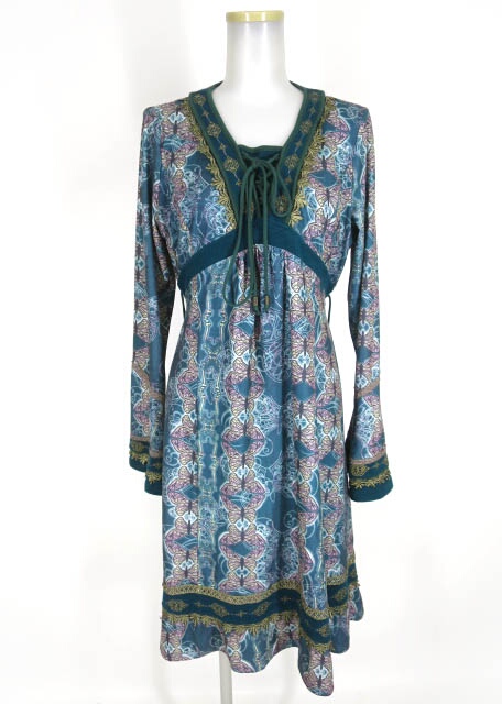 OZZ ONESTE バタフライ柄ワンピース