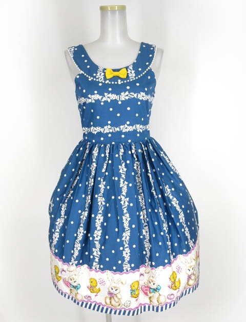 Shirley Temple イースタープリントワンピース