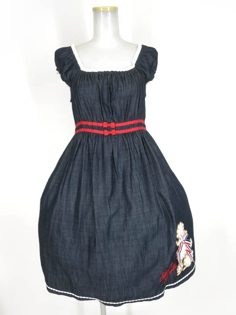 Shirley Temple プードル刺繍ワンピース