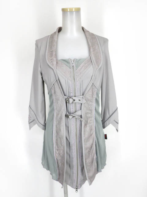 Ozz Croce レイヤードジップアップワンピース