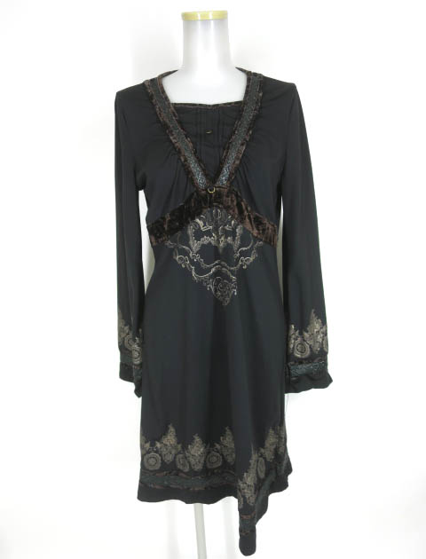 Rozen Kavalier ベロア切替ワンピース