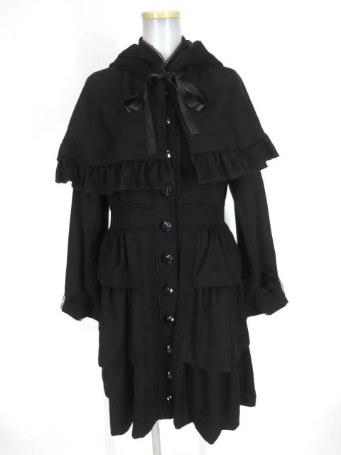 BPN ケープ付きフリルコート