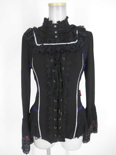 Ozz Croce 編み上げ付き長袖カットソー