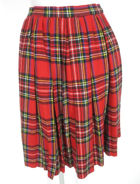 Jane Marple タータンチェックプリーツスカート