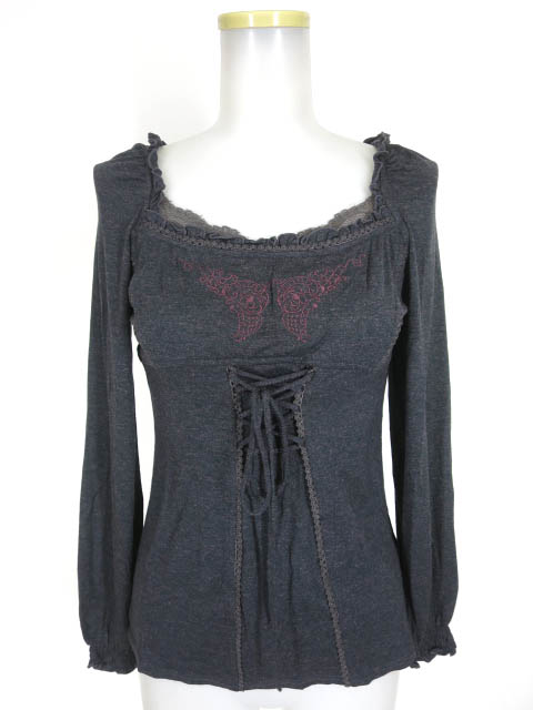 OZZ ANGELO ラメ入り長袖カットソー