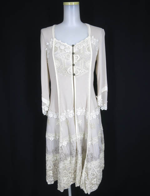 Rozen Kavalier チュールレースロングカーディガン