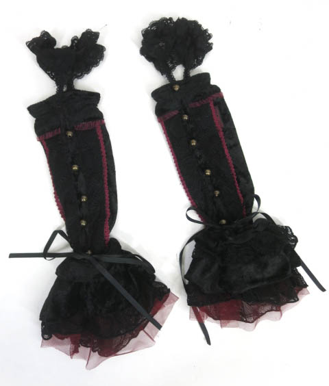 OZZ ONESTE レース×ベロアアームカバー