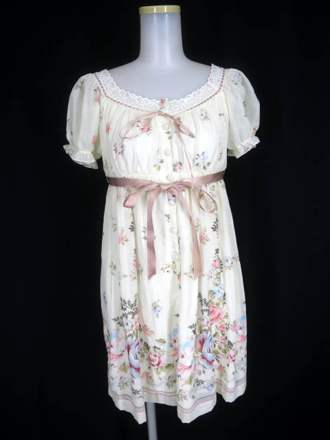 L'EST ROSE ローズプリントワンピース