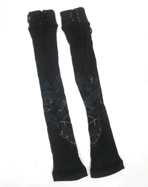 Ozz Croce 龍プリントメッシュアームカバー