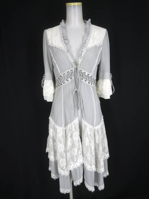 Rozen Kavalier レース付きロングカーディガン