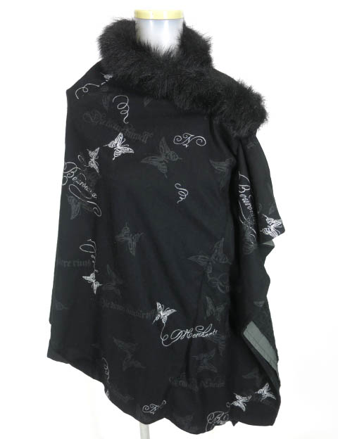 h.NAOTO Blood ファー付きケープ