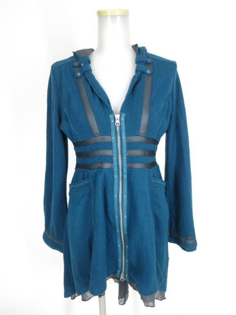 Ozz Croce ジップアップロングパーカー