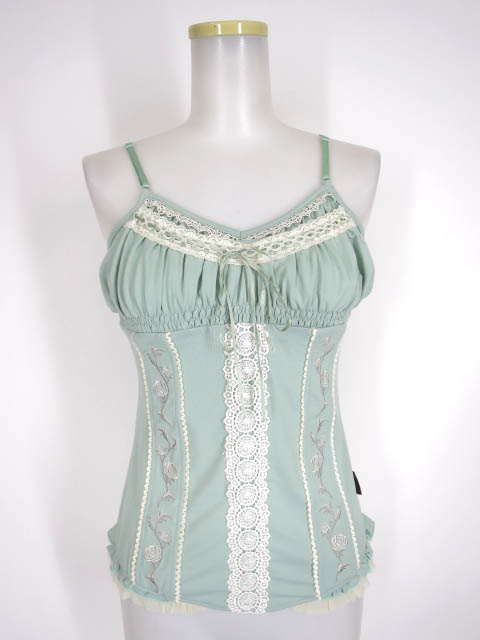 OZZ ONESTE ローズ刺繍入りキャミソール