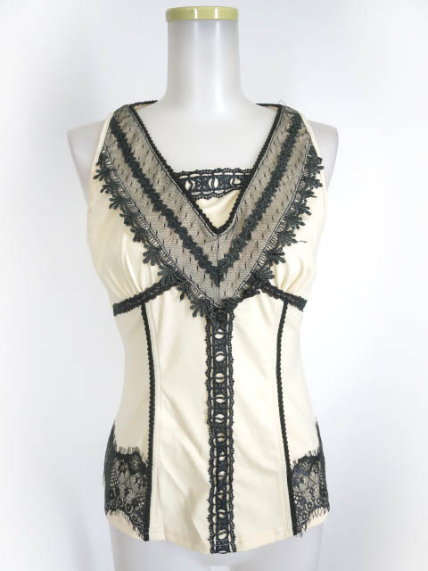 Rozen Kavalier レース付きノースリーブカットソー