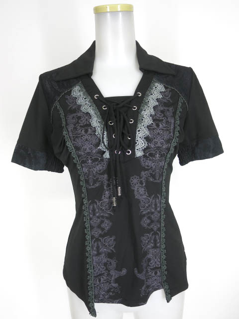 Rozen Kavalier 編み上げ付きポロシャツ