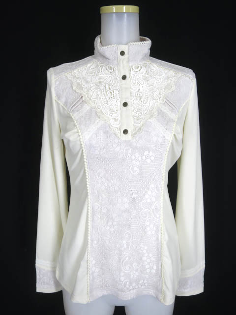 Rozen Kavalier レース重ねハイネック長袖カットソー