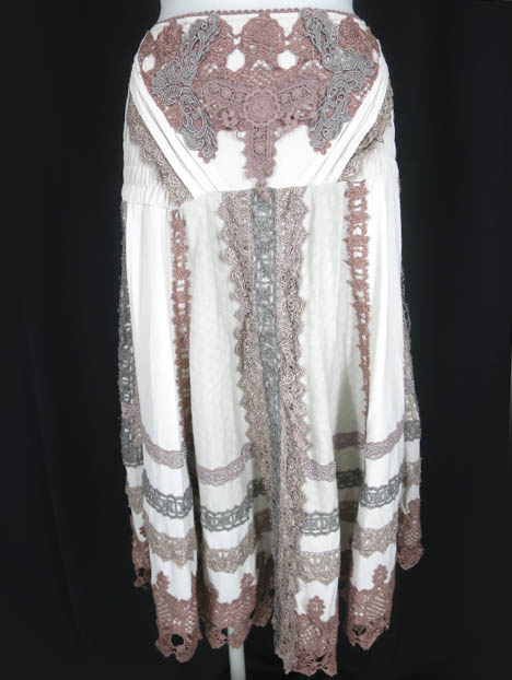 OZZ ANGELO レース付き2wayスカート