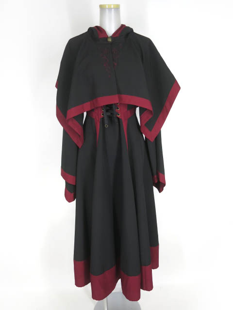 Ozz Croce フードケープ付きウィッチワンピース