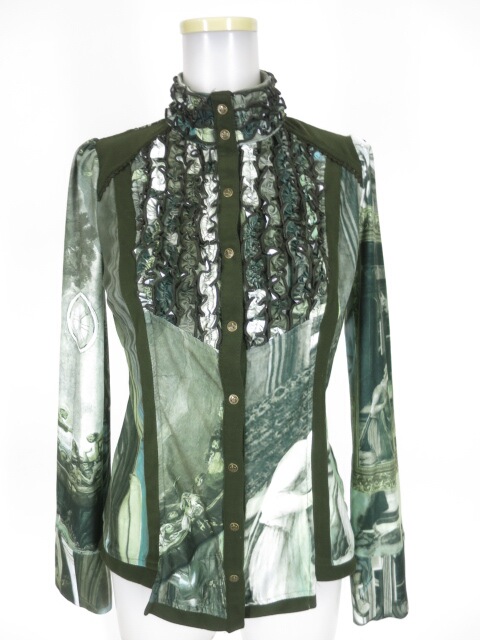 Ozz On 絵画柄ブラウス