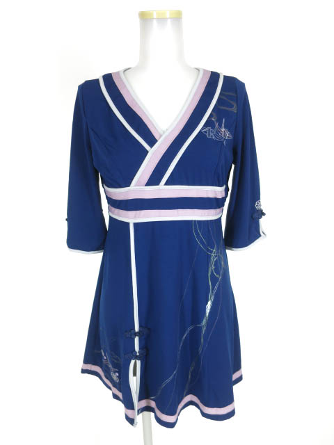 OZZ ONESTE 折り鶴プリントチュニック