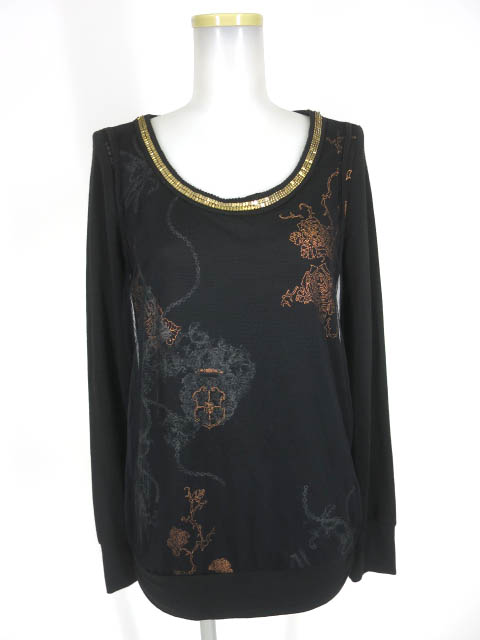 Rozen Kavalier メッシュチュール重ねニットセーター