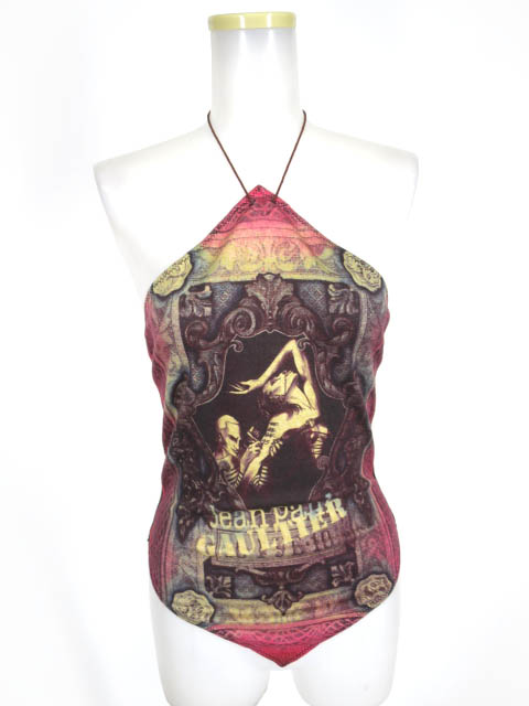Jean Paul GAULTIER FEMME タトゥー彫師柄 ホルターネックキャミソール