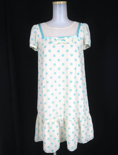 Emily Temple cute ドットシフォンワンピース