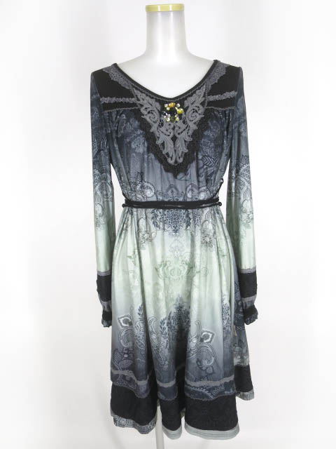 Rozen Kavalier レース付きグラデーションワンピース