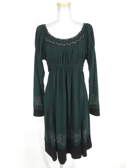 Rozen Kavalier レースプリントニットワンピース