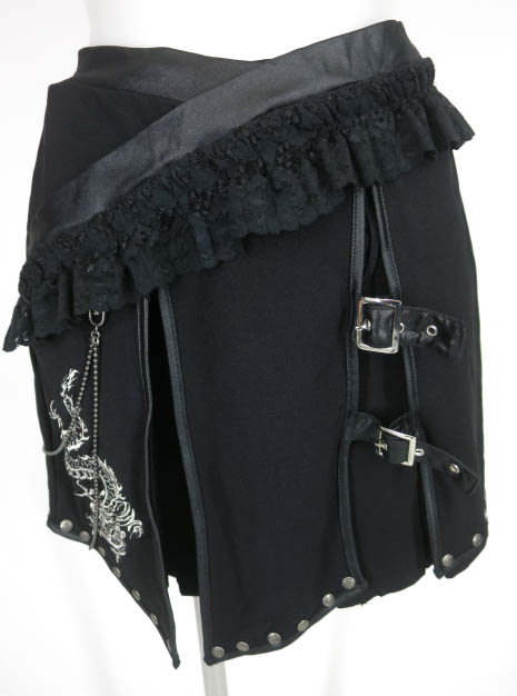 Ozz On 龍刺繍入り レイヤードスカート