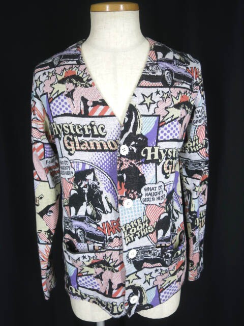 HYSTERIC GLAMOUR 総柄カーディガン