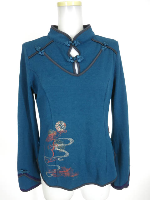 OZZ ONESTE チャイナニットプルオーバー