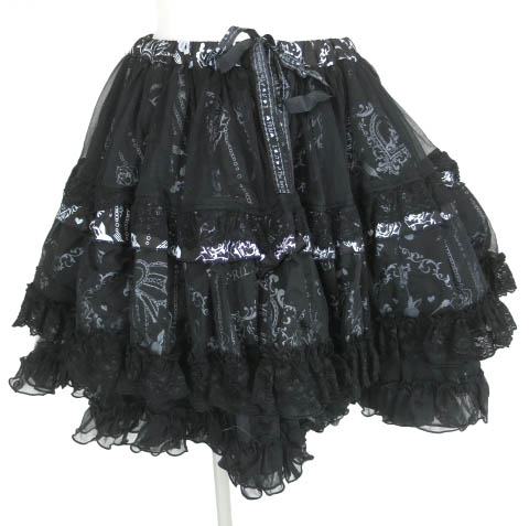 h.NAOTO FRILL ボリュームパニエスカート